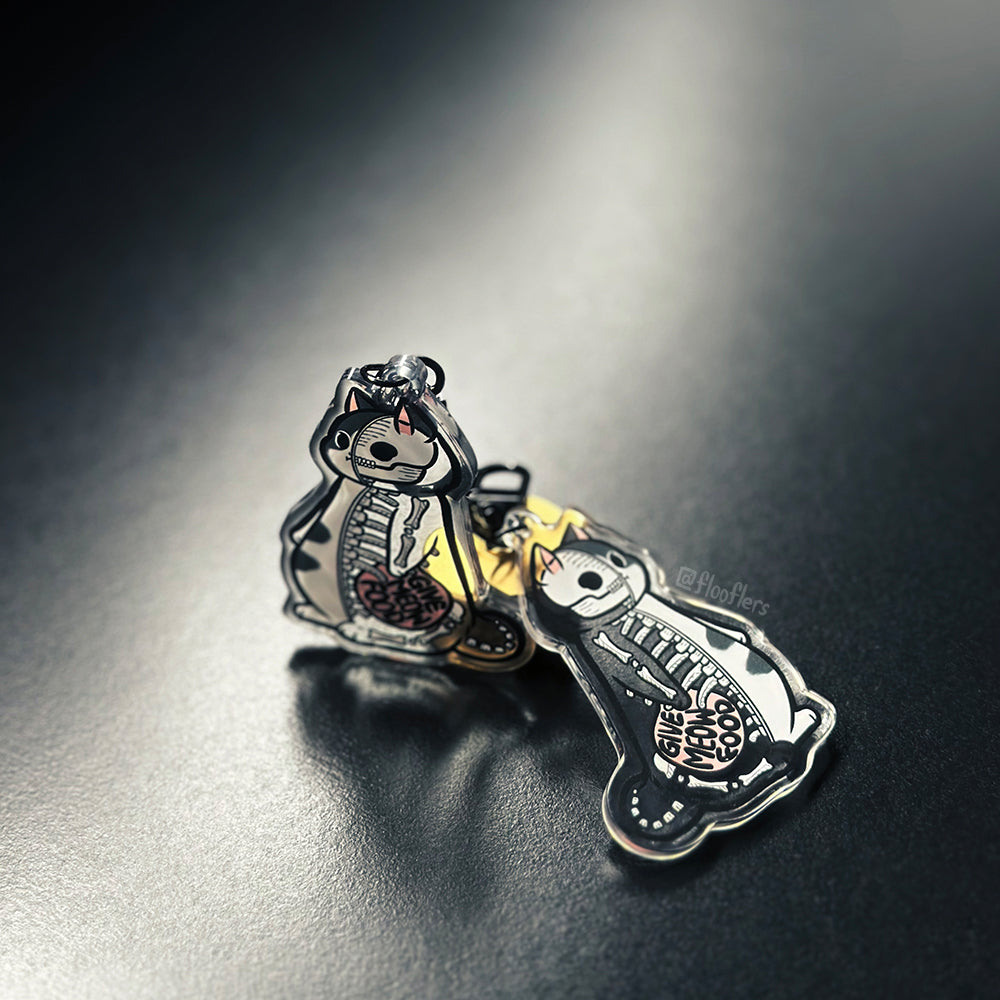 Give Meow Food II - Acrylic Clasp