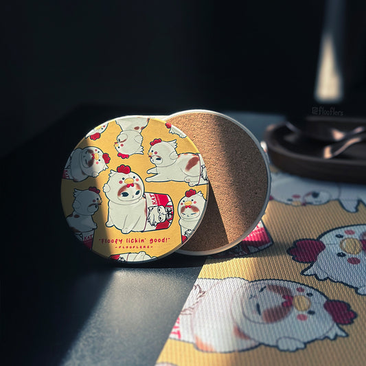 Floofy Lickin' Good - Coaster