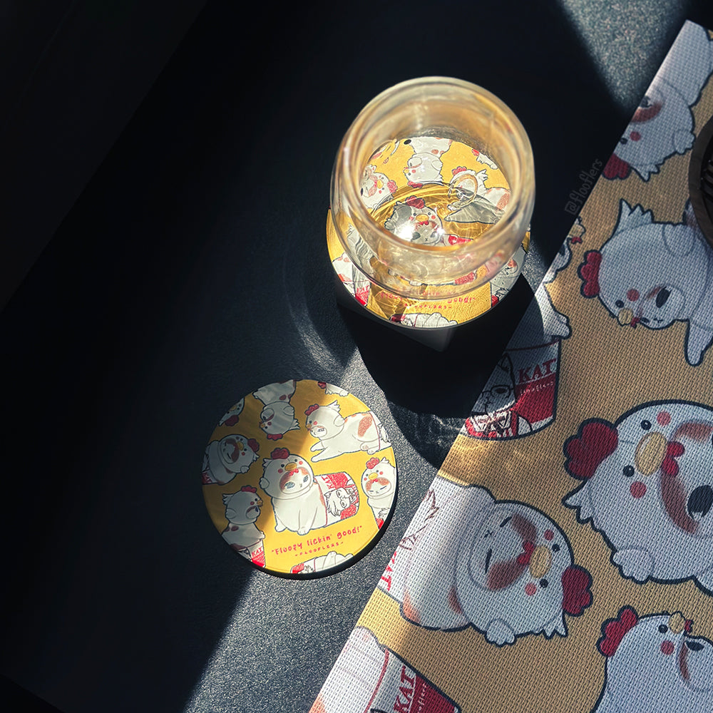 Floofy Lickin' Good - Coaster