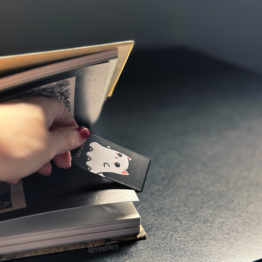 Ghostly Meows - Magnetic Bookmark