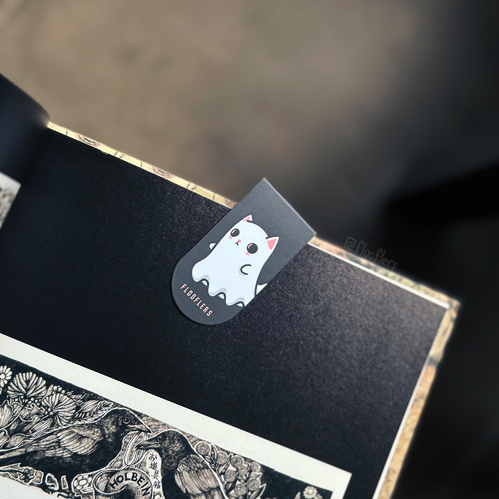 Ghostly Meows - Magnetic Bookmark