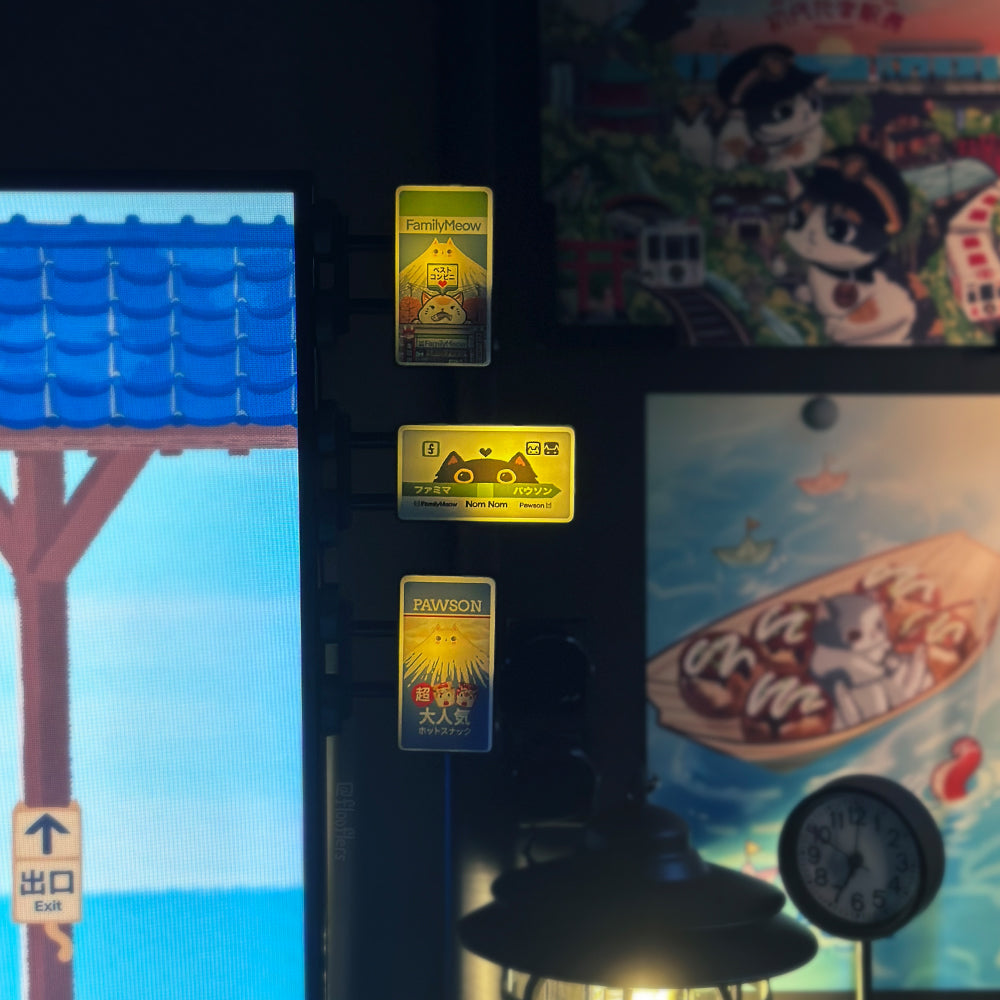 Nom Nom Station - Mini Magnetic Led Sign