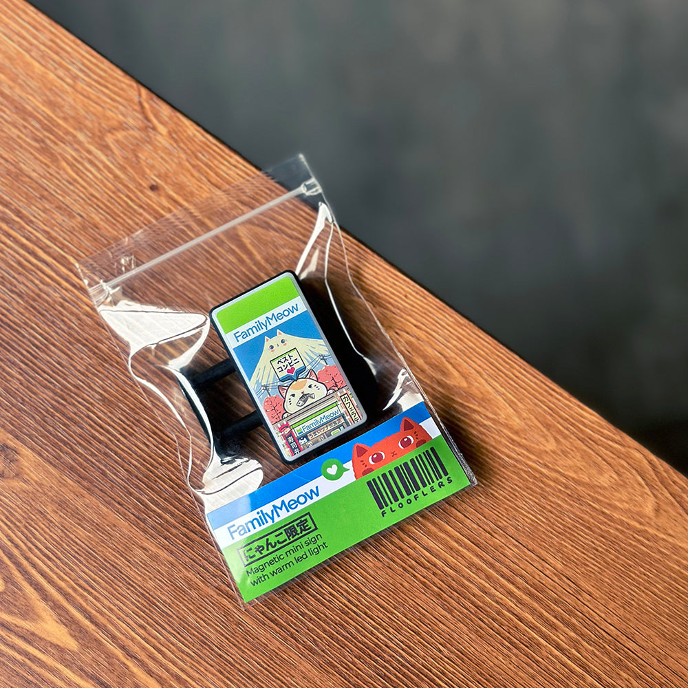 FamilyMeow - Mini Magnetic Led Sign