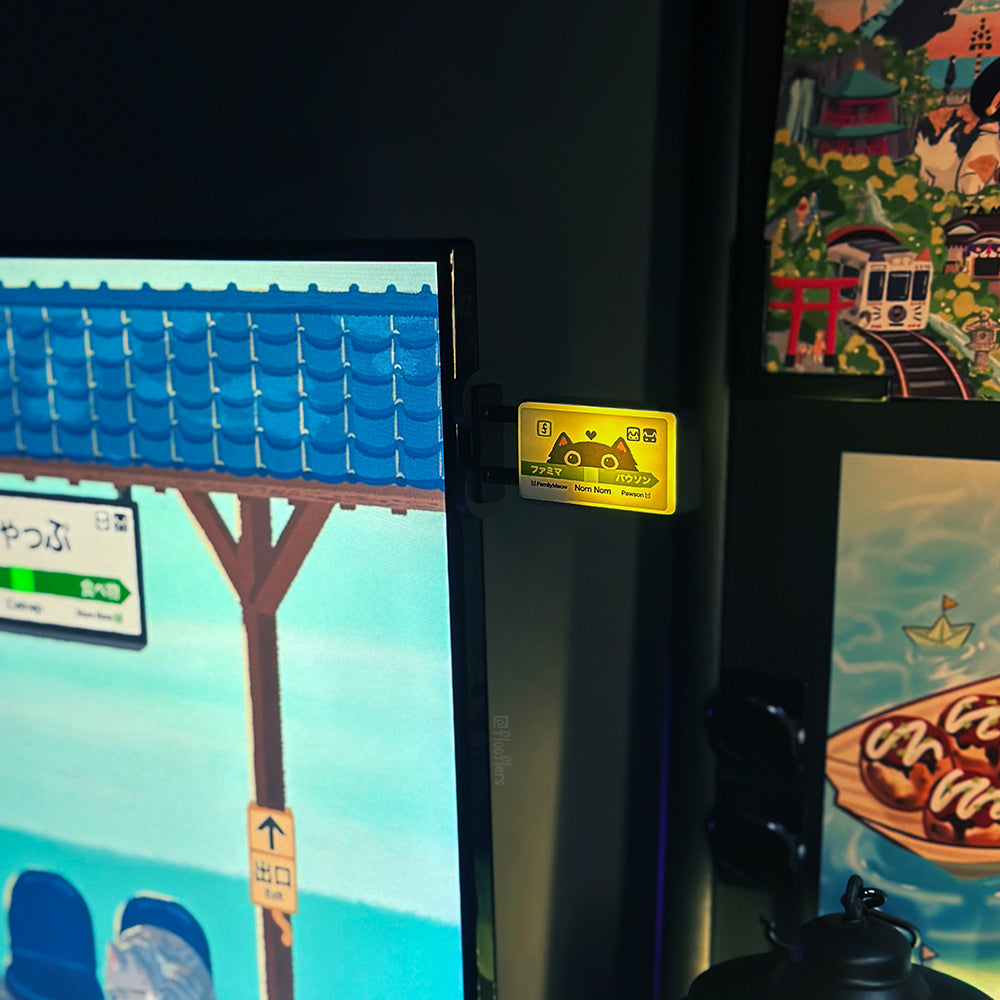 Nom Nom Station - Mini Magnetic Led Sign