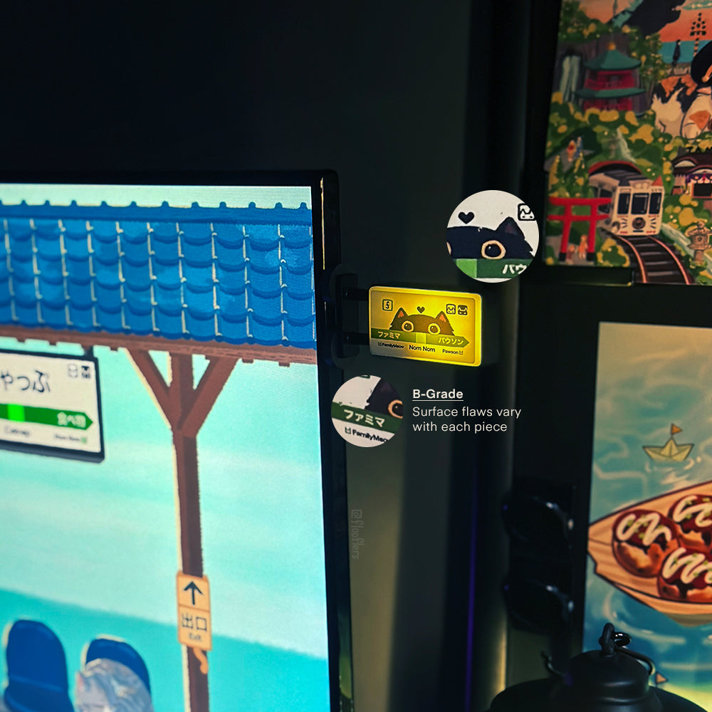 Nom Nom Station - Mini Magnetic Led Sign