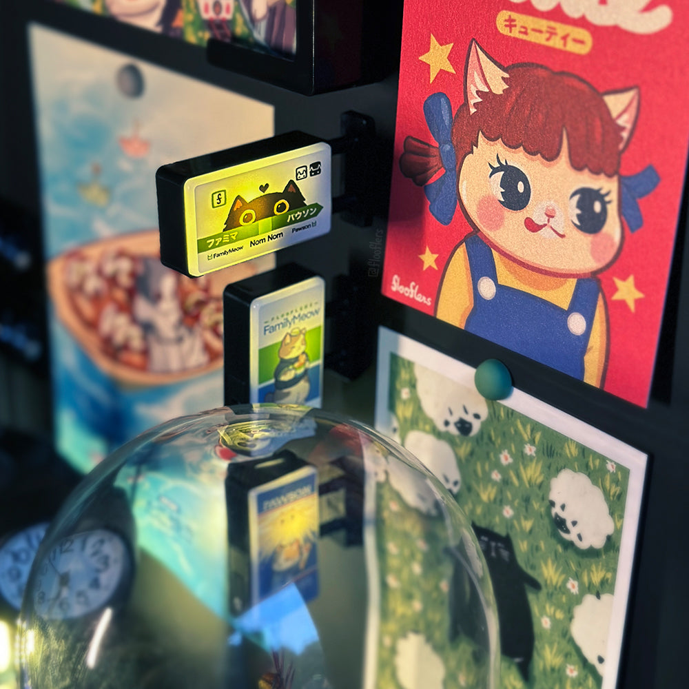 Nom Nom Station - Mini Magnetic Led Sign