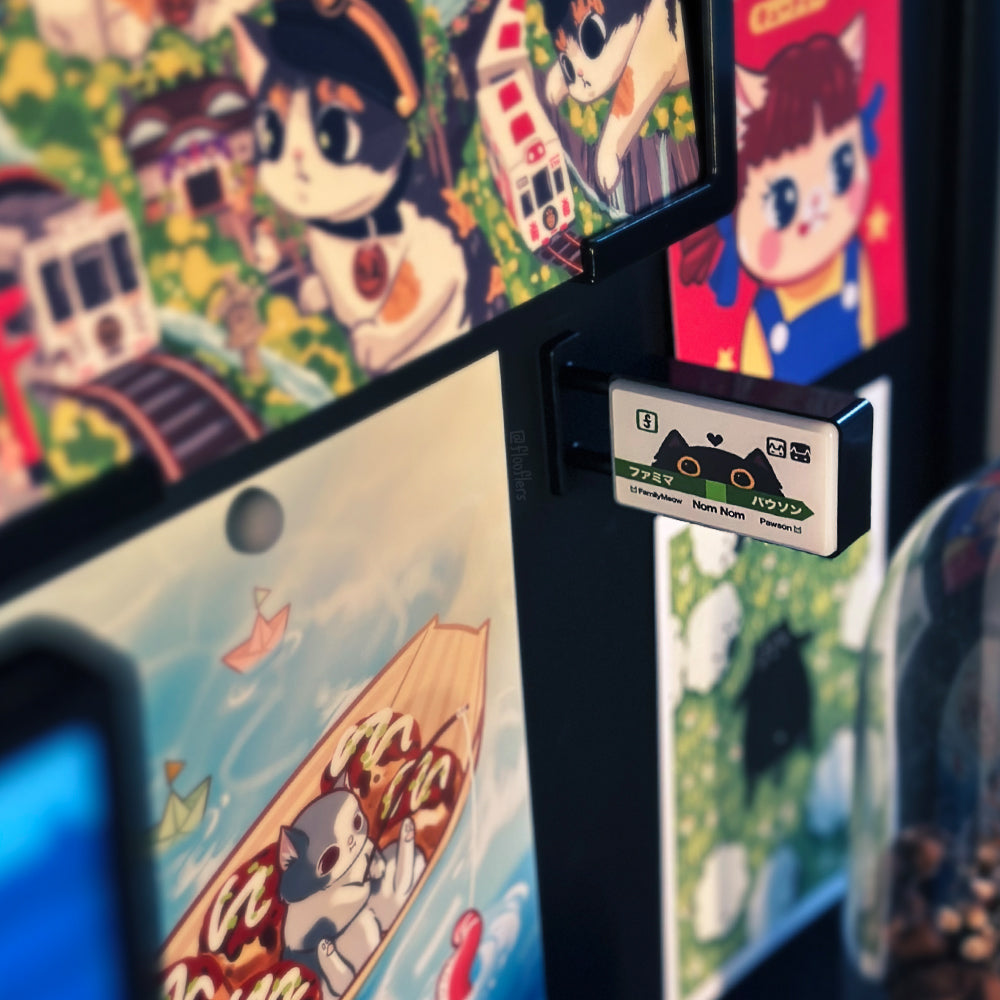 Nom Nom Station - Mini Magnetic Led Sign