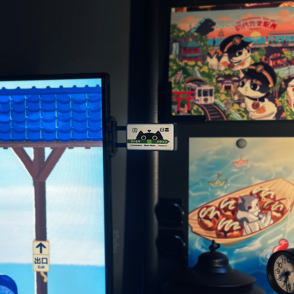 Nom Nom Station - Mini Magnetic Led Sign