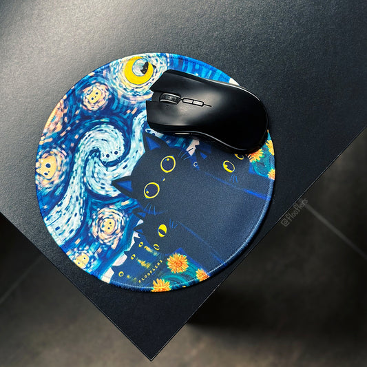 Starry Meows - Mouse Mat