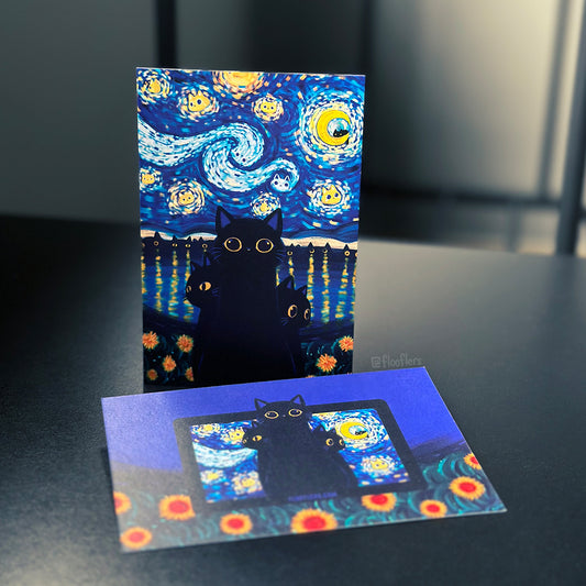 Starry Meows - Print