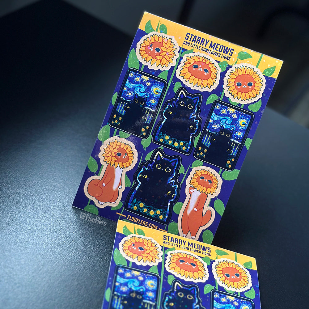 Starry Meows - Sticker Sheet