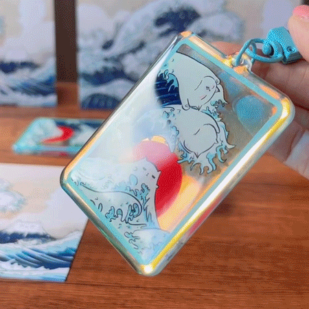 Catagawa Wave Frame - Acrylic Clasp