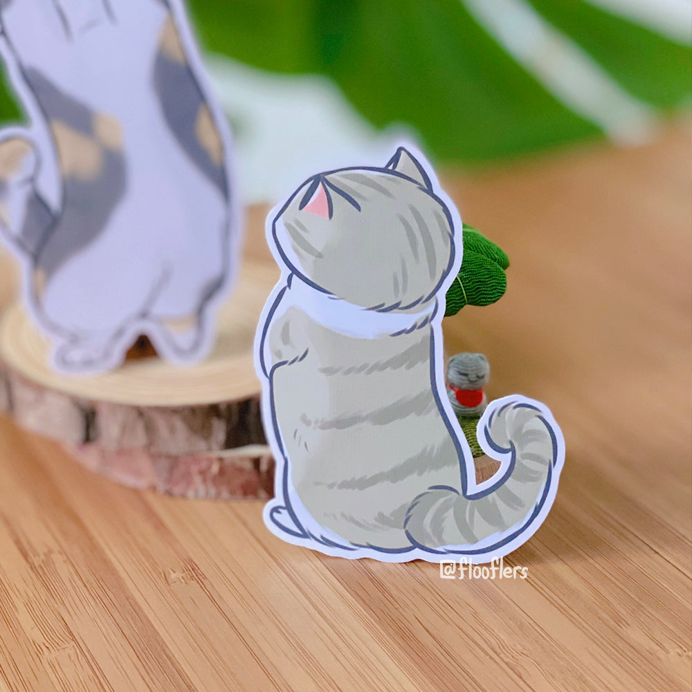 Standing Floof - Die-cut Sticker
