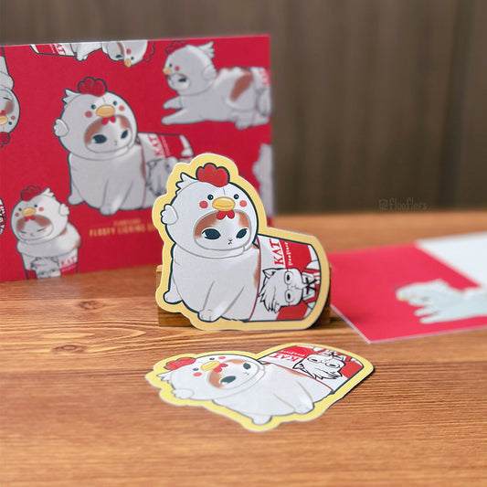 Floofy Lickin' Good - Die-cut Sticker