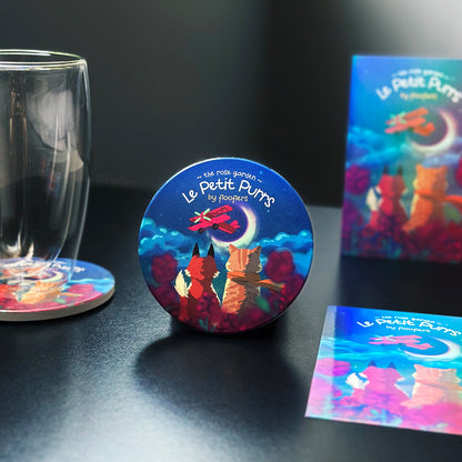 Le Petit Purrs - The Rose Garden - Coaster