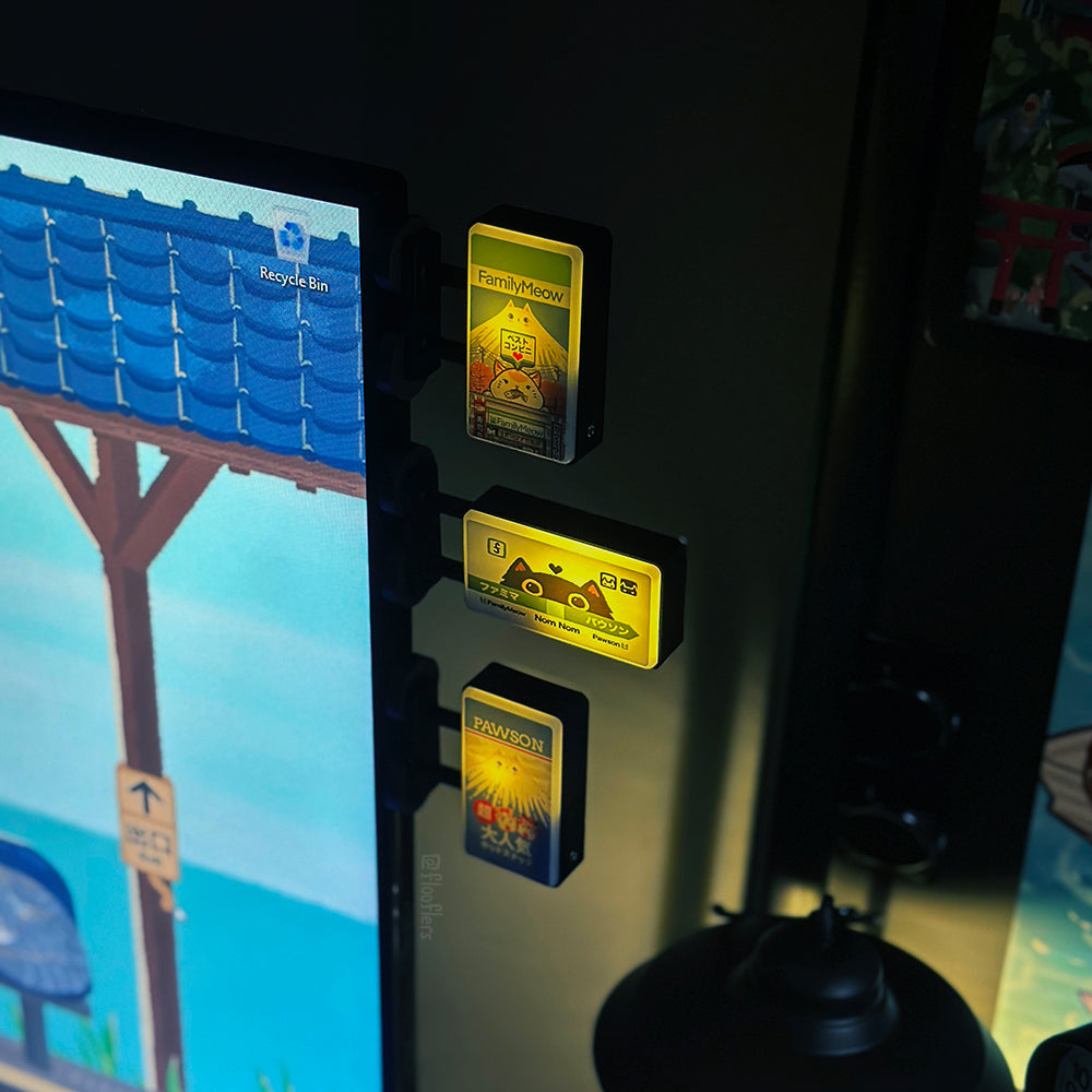 Nom Nom Station - Mini Magnetic Led Sign