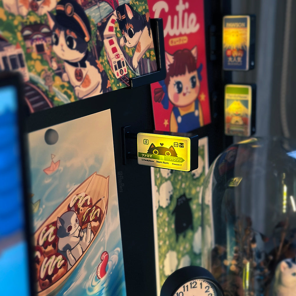 Nom Nom Station - Mini Magnetic Led Sign