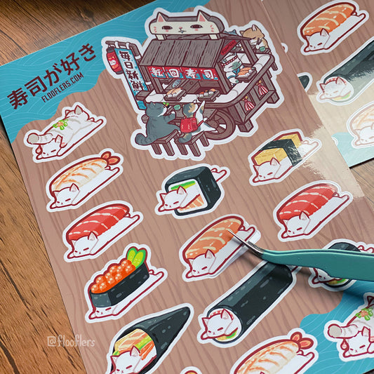 Sushi Kaiten - Vinyl Sticker Sheet