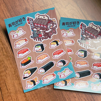 Sushi Kaiten - Vinyl Sticker Sheet