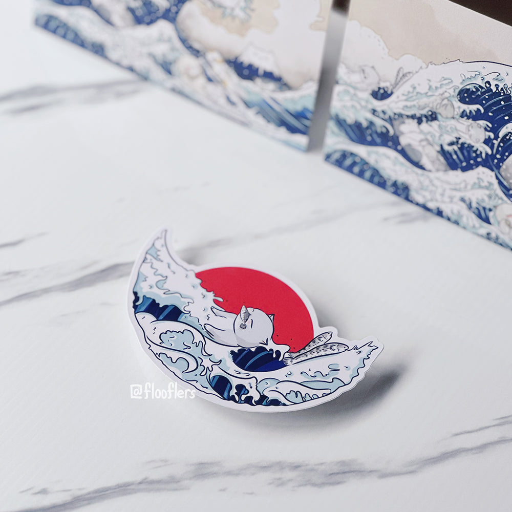 Catagawa Wave II - Die-cut Sticker