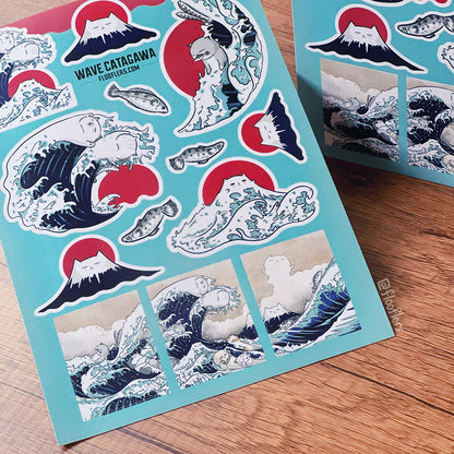 Catagawa Wave II - Vinyl Sticker Sheet