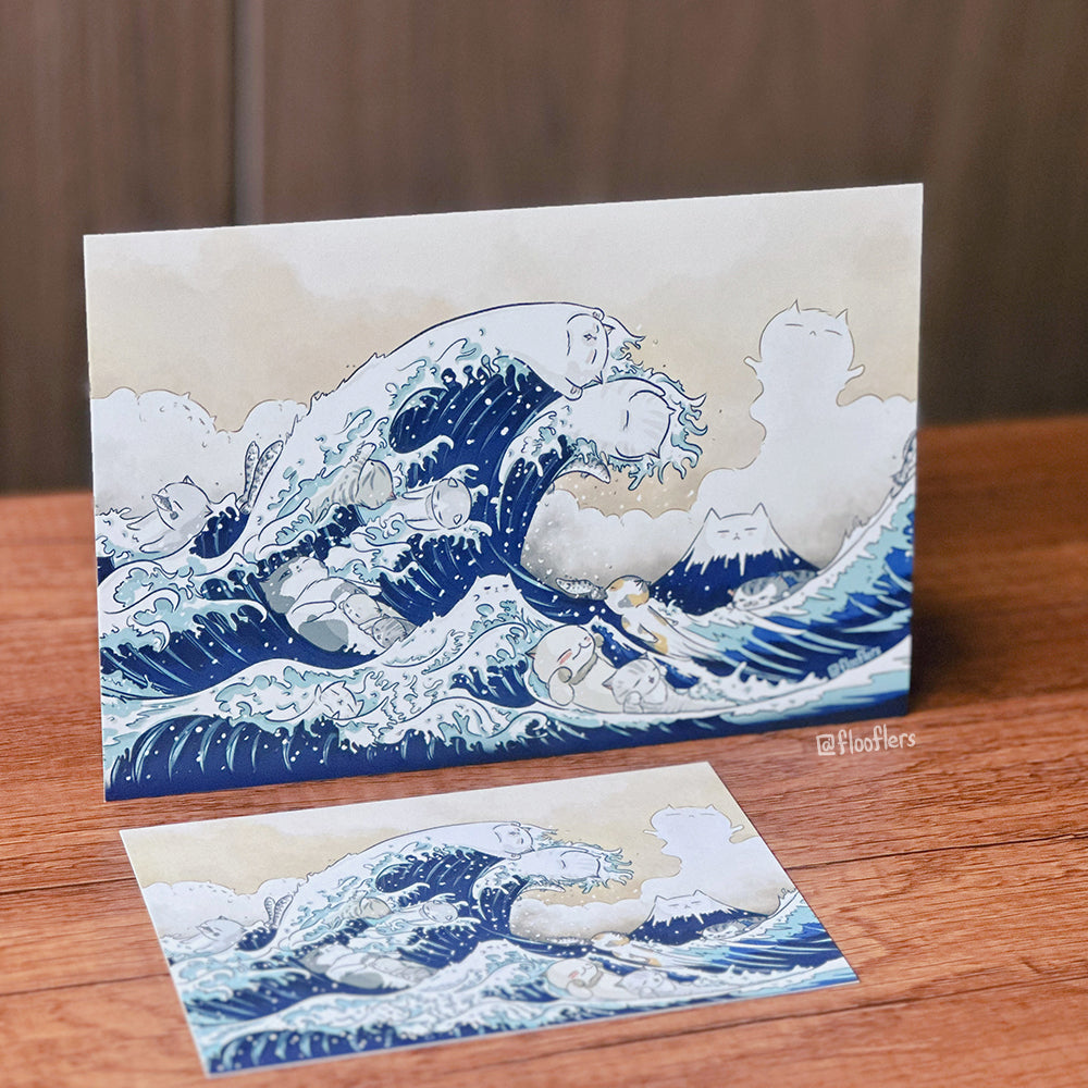 Catagawa Wave - A5 / Postcard Sizes