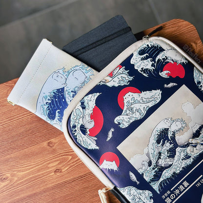 Catagawa Wave - Zipper Pouch