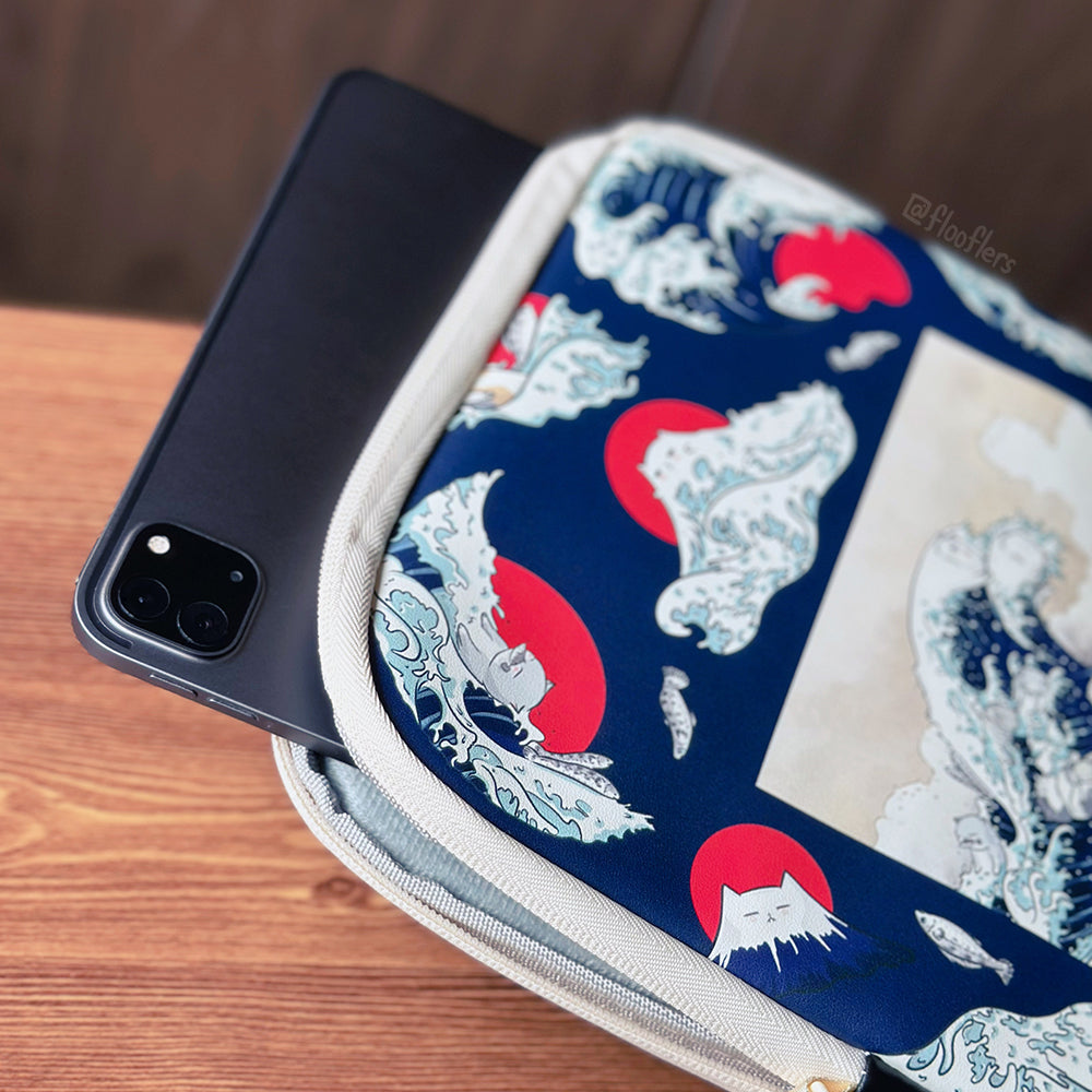 Catagawa Wave - Zipper Pouch