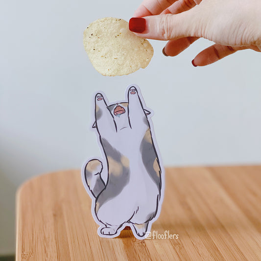 Hungry Floof - Die-cut Sticker