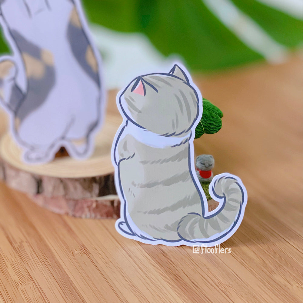 Standing Floof - Die-cut Sticker