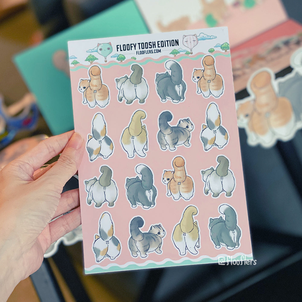 Floofy Toosh - Sticker Sheet