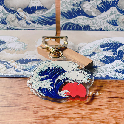 Catagawa Wave - Acrylic Keychain