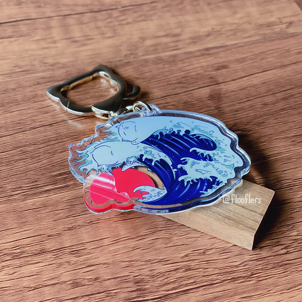 Catagawa Wave - Acrylic Keychain