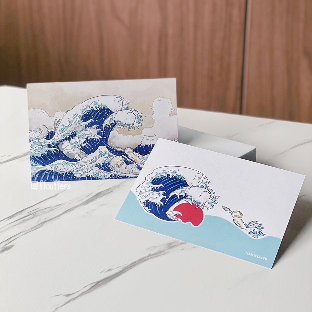 Catagawa Wave - A5 / Postcard Sizes